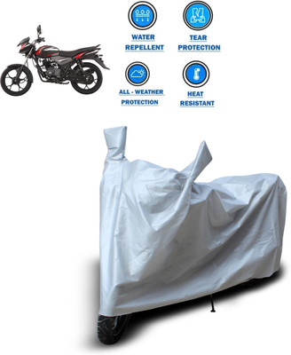 CODOKI Two Wheeler Cover for Bajaj(Discover 110, Silver)