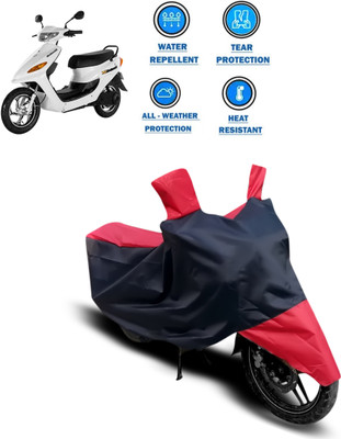 PAGORA Two Wheeler Cover for Indus(Yo Electron, Red)