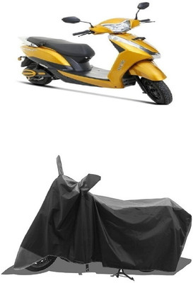 SUGASHRI Waterproof Two Wheeler Cover for Ampere(Magnus Pro, Grey, Black)