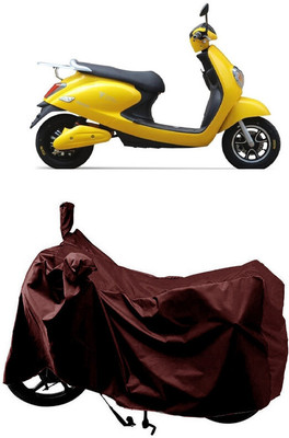 SUGASHRI Waterproof Two Wheeler Cover for Techo Electra(Emerge BS6, Maroon)