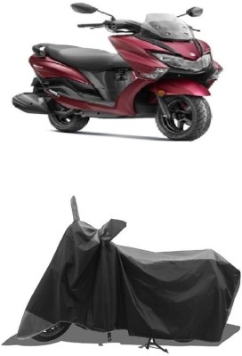 SUGASHRI Waterproof Two Wheeler Cover for Suzuki(Burgman Street, Grey, Black)