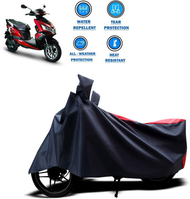 CODOKI Two Wheeler Cover for Okinawa(i-Praise, Red)