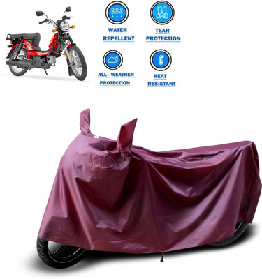 CODOKI Waterproof Two Wheeler Cover for TVS(Heavy Duty Super XL, Maroon)
