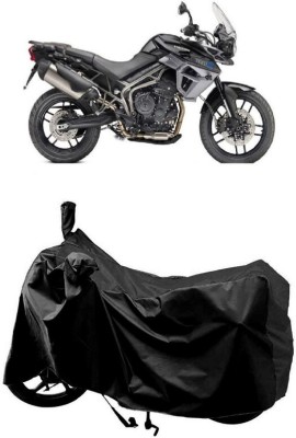 SUGASHRI Waterproof Two Wheeler Cover for Triumph(Tiger 800 XR, Black)