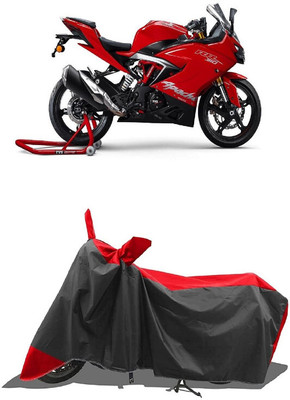 SUGASHRI Waterproof Two Wheeler Cover for TVS(Apache RTR 310 BS6, Red, Black)