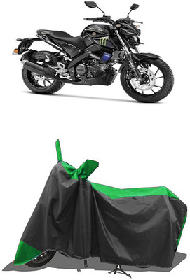 SUGASHRI Waterproof Two Wheeler Cover for Yamaha(MT 15, Green, Black)