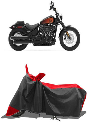 SUGASHRI Waterproof Two Wheeler Cover for Harley Davidson(Street Bob, Red, Black)