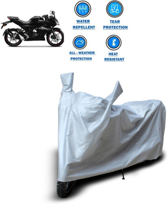 CODOKI Two Wheeler Cover for Suzuki(Gixxer SF 150, Silver)