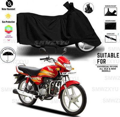 SK AUTO Waterproof Two Wheeler Cover for Hero(Splendor, Black)