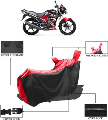 SK AUTO Two Wheeler Cover for Yamaha(SS 125, Red, Black)