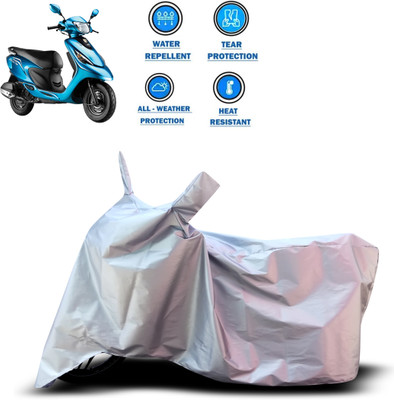 PAGORA Two Wheeler Cover for TVS(Scooty Zest 110, Silver)
