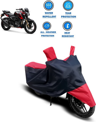 CODOKI Two Wheeler Cover for TVS(Apache RTR 200, Red)