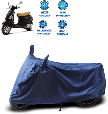 CODOKI Two Wheeler Cover for Piaggio(Vespa LX, Blue)