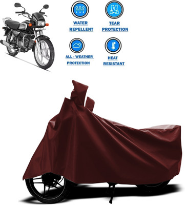 CODOKI Waterproof Two Wheeler Cover for Hero(Splendor Plus, Maroon)