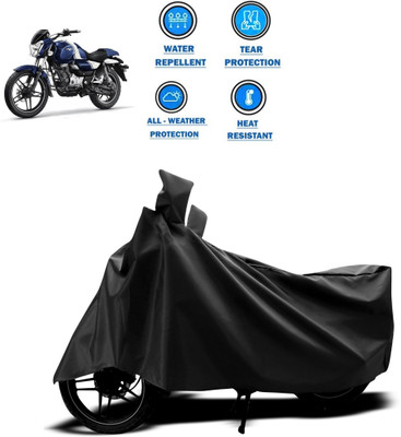 CODOKI Two Wheeler Cover for Bajaj(V12, Black)