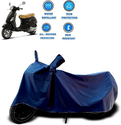 PAGORA Two Wheeler Cover for Piaggio(Vespa LX, Blue)