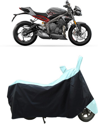 Coxtor Waterproof Two Wheeler Cover for Triumph(Street Triple RS, White)