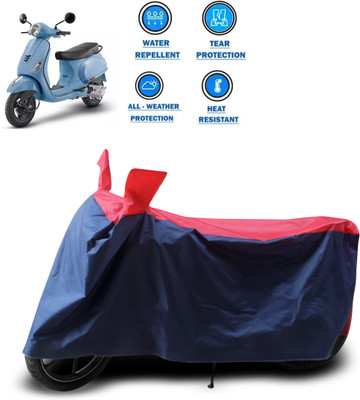 CODOKI Two Wheeler Cover for Piaggio(Vespa LX 125, Red)
