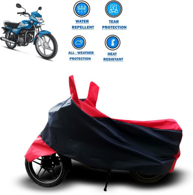 CODOKI Two Wheeler Cover for Hero(HF Deluxe Eco, Red)