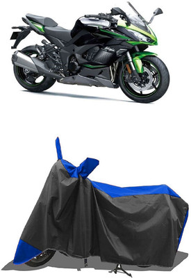 SUGASHRI Waterproof Two Wheeler Cover for Kawasaki(Ninja 1000, Blue, Black)