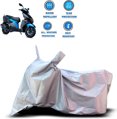 CODOKI Two Wheeler Cover for TVS(Ntorq 125, Silver)