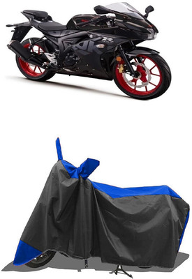 SUGASHRI Waterproof Two Wheeler Cover for Suzuki(GSX R150, Blue, Black)