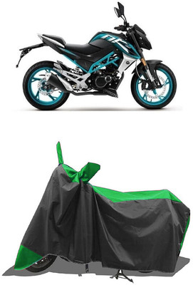 SUGASHRI Waterproof Two Wheeler Cover for CFMoto(150NK BS6, Green, Black)