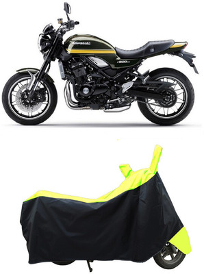 Coxtor Waterproof Two Wheeler Cover for Kawasaki(Z900 RS Cafe Racer BS6, Yellow)