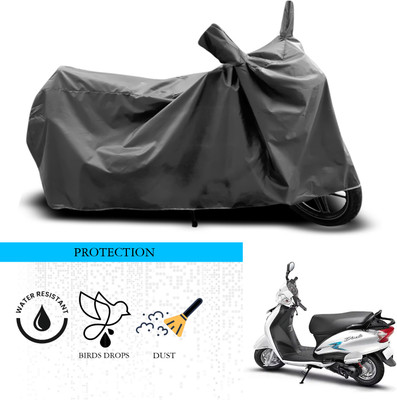 GOSHIV-car and bike accessories Waterproof Two Wheeler Cover for Hero(Duet VX 110CC, Grey)