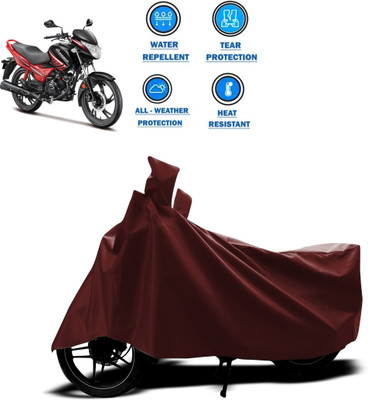 PAGORA Waterproof Two Wheeler Cover for Hero(Glamour i3s, Maroon)