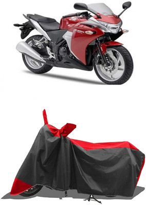 SUGASHRI Waterproof Two Wheeler Cover for Honda(CBR 250R, Red, Black)