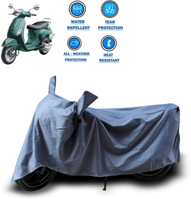 CODOKI Two Wheeler Cover for Piaggio(Vespa VXL 150, Grey)