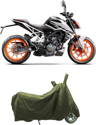 Coxtor Waterproof Two Wheeler Cover for KTM(200 Duke BS6, Gold)