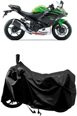 SUGASHRI Waterproof Two Wheeler Cover for Kawasaki(Ninja 250, Black)