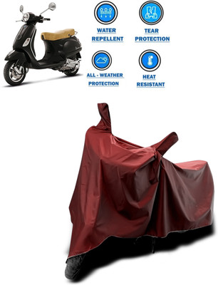 CODOKI Waterproof Two Wheeler Cover for Piaggio(Vespa LX, Maroon)
