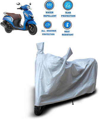 PAGORA Two Wheeler Cover for Yamaha(Fascino, Silver)