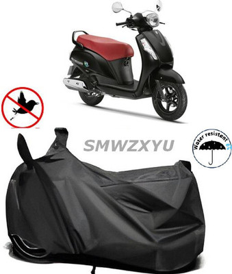 SK AUTO Waterproof Two Wheeler Cover for Suzuki(Access, Black)