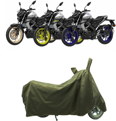Coxtor Waterproof Two Wheeler Cover for Yamaha(MT-15 BS6, Gold)