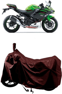 SUGASHRI Waterproof Two Wheeler Cover for Kawasaki(Ninja 250, Maroon)