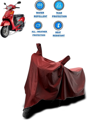 CODOKI Waterproof Two Wheeler Cover for Indus(Yo EXL, Maroon)