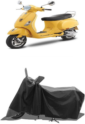 SUGASHRI Waterproof Two Wheeler Cover for Vespa(Vespa VXL 125, Black)