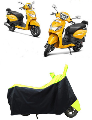 Coxtor Waterproof Two Wheeler Cover for Hero(MotoCorp Pleasure Plus, Yellow)