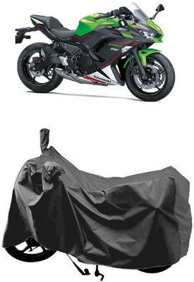 SUGASHRI Waterproof Two Wheeler Cover for Kawasaki(Ninja 650, Grey)