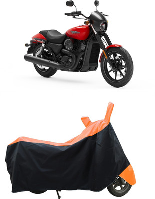 Coxtor Waterproof Two Wheeler Cover for Harley Davidson(Street 750, Orange)