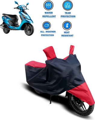 CODOKI Two Wheeler Cover for TVS(Scooty Zest 110, Red)