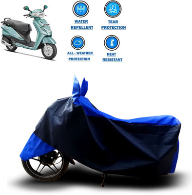 CODOKI Two Wheeler Cover for Hero(Moto Corp Duet, Blue)