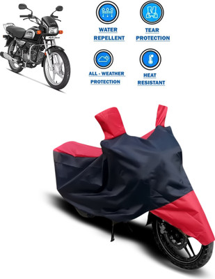 CODOKI Two Wheeler Cover for Hero(Splendor Plus, Red)