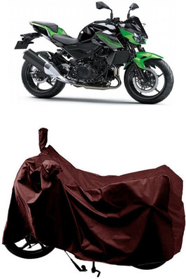SUGASHRI Waterproof Two Wheeler Cover for Kawasaki(Z400 BS6, Maroon)
