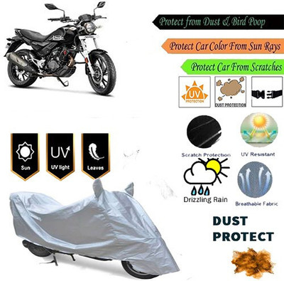 SK AUTO Two Wheeler Cover for Hero(Silver)