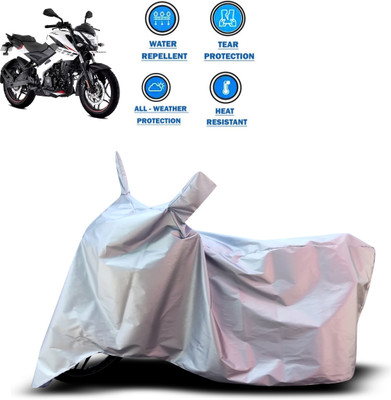 CODOKI Two Wheeler Cover for Bajaj(Pulsar NS 200, Silver)